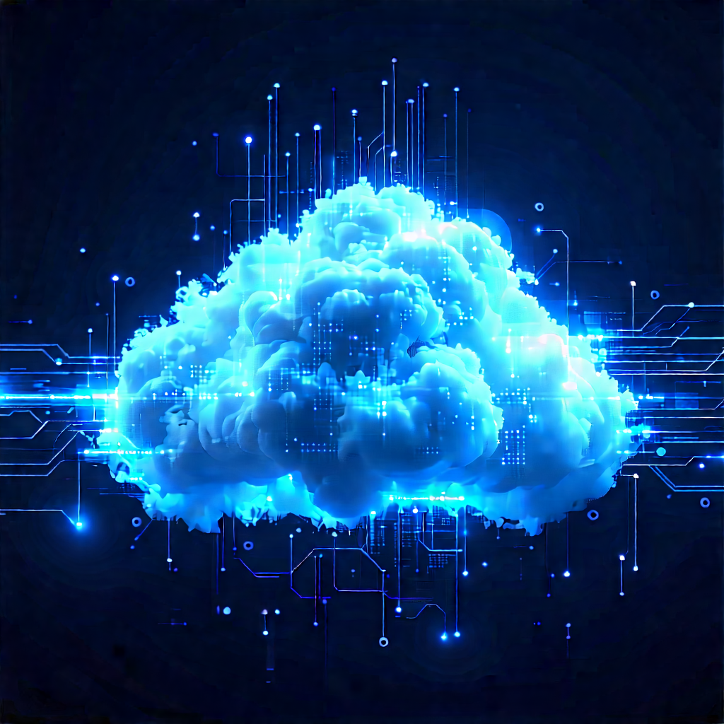 Cloud Computing Visualization With Blue Cloud