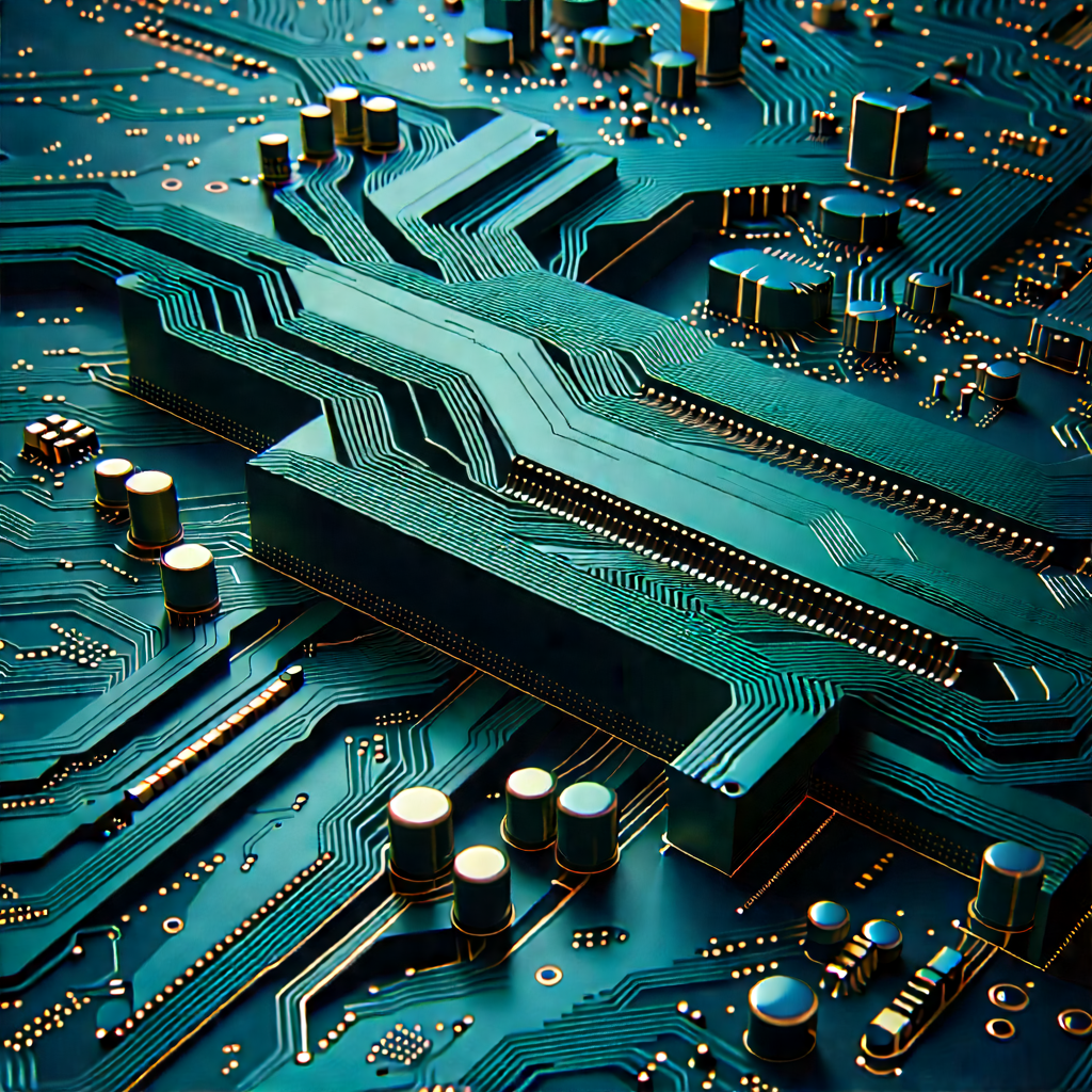 Close-up of electronic circuit