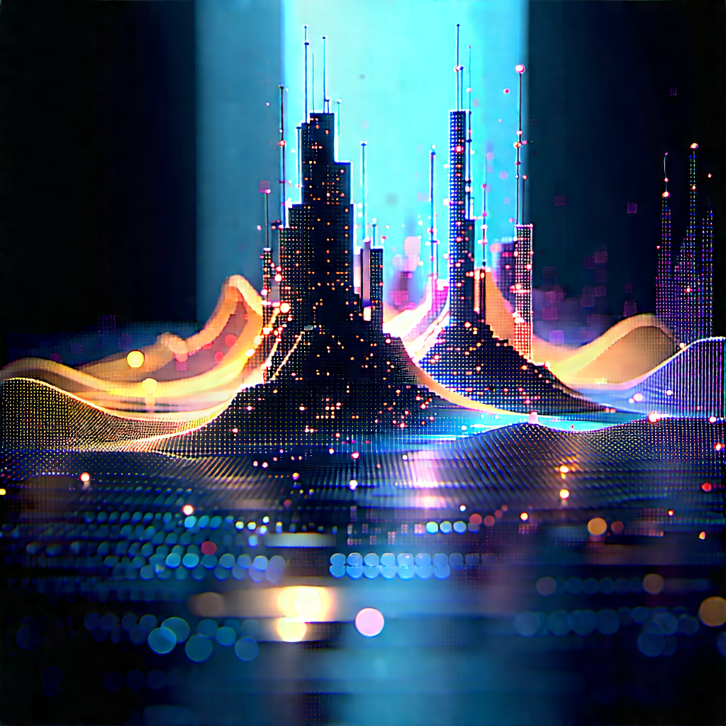 Big Data Visualization With Futuristic Cityscape
