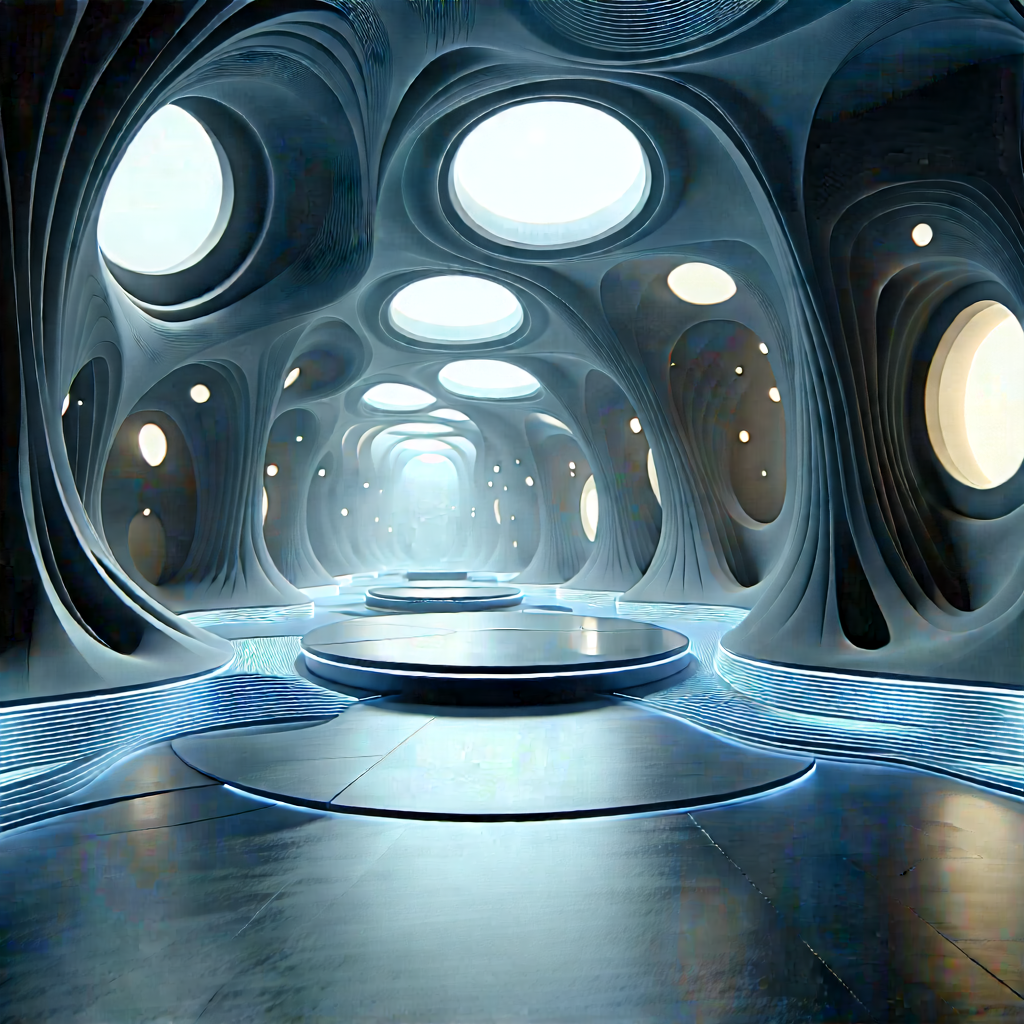 Futuristic Tech Startup Office With Image, There