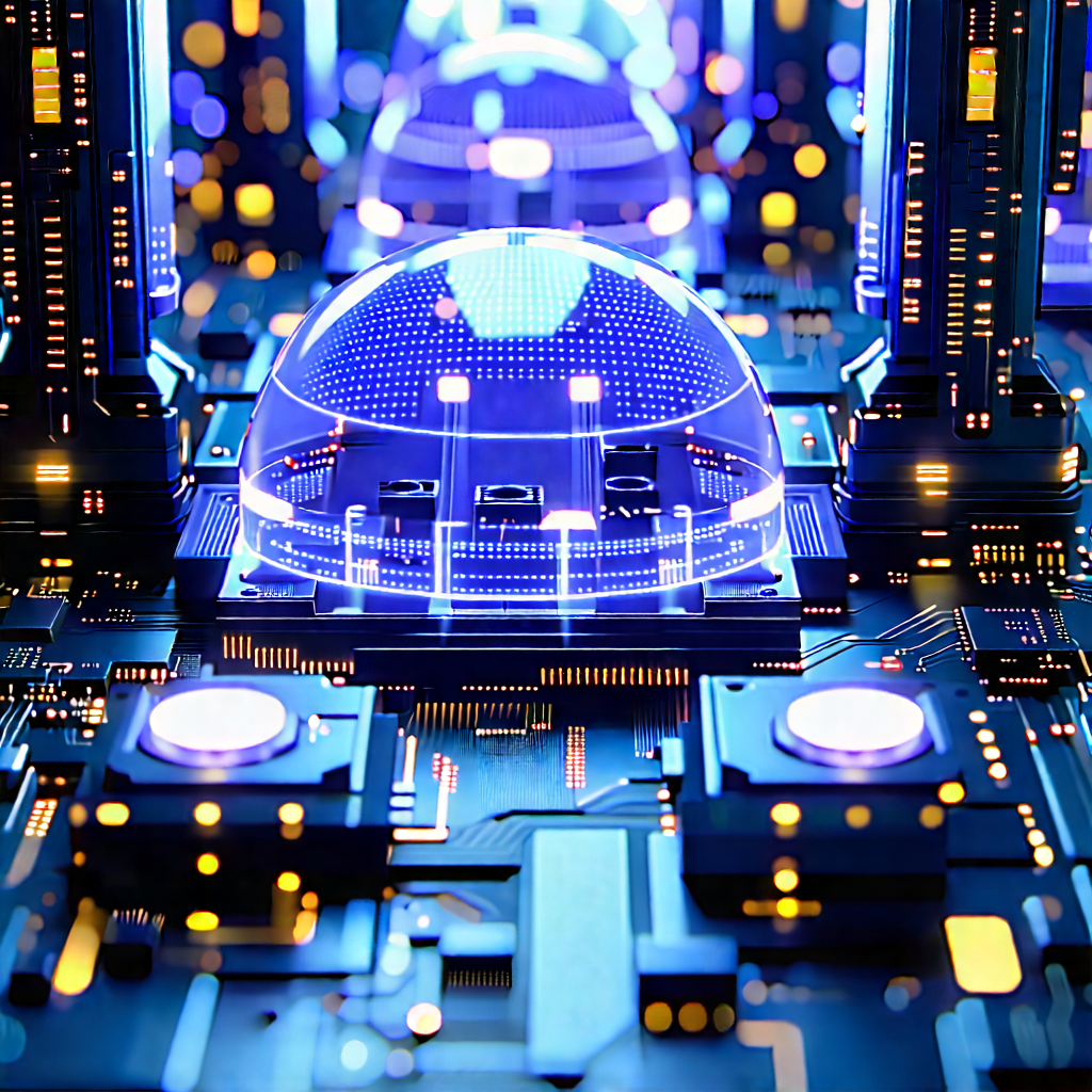 Close-up of sensor array