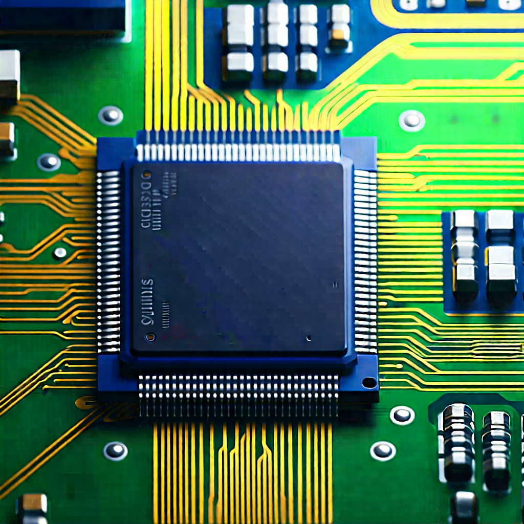 Close-up of microprocessor