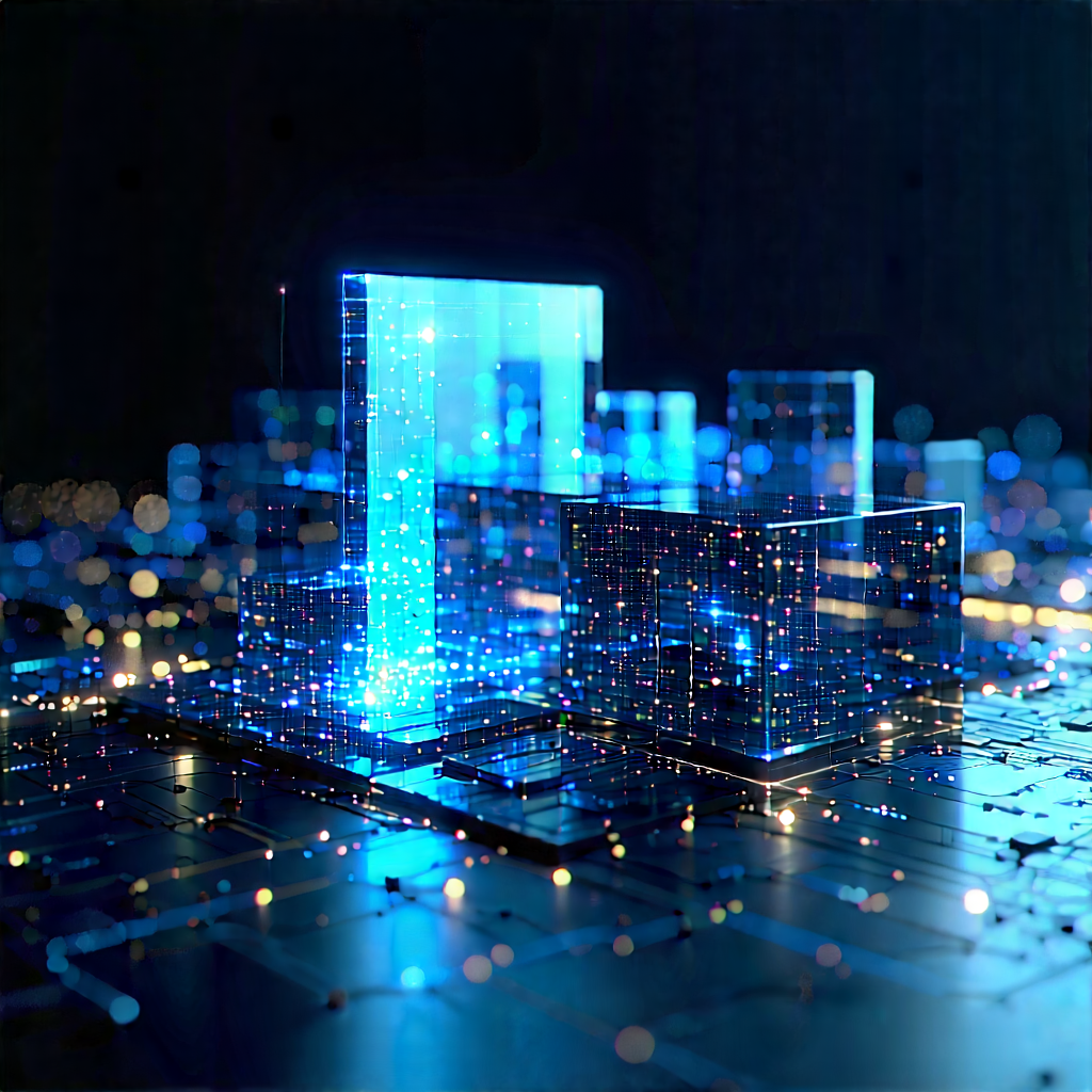 (digital:1.22) Transformation Visualization With Futuristic Cityscape