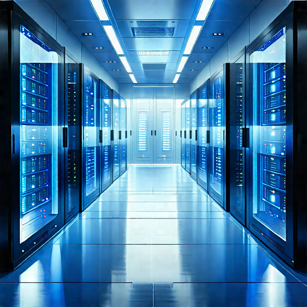 Futuristic server room