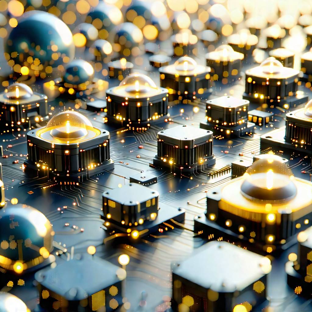 Close-up of sensor array
