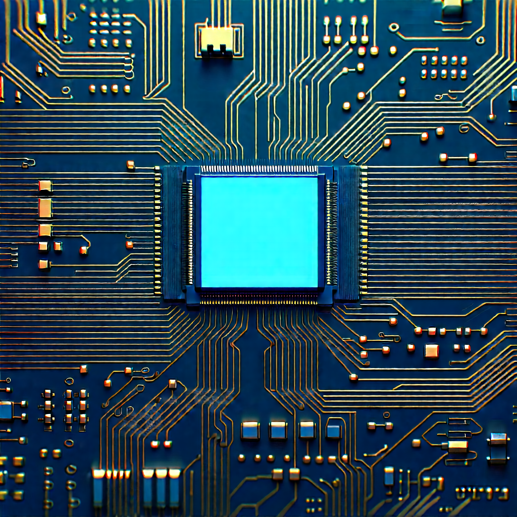 Close-up of electronic circuit