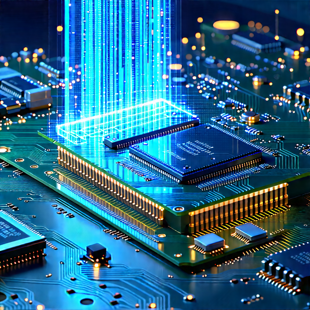 Circuit board with holographic projection