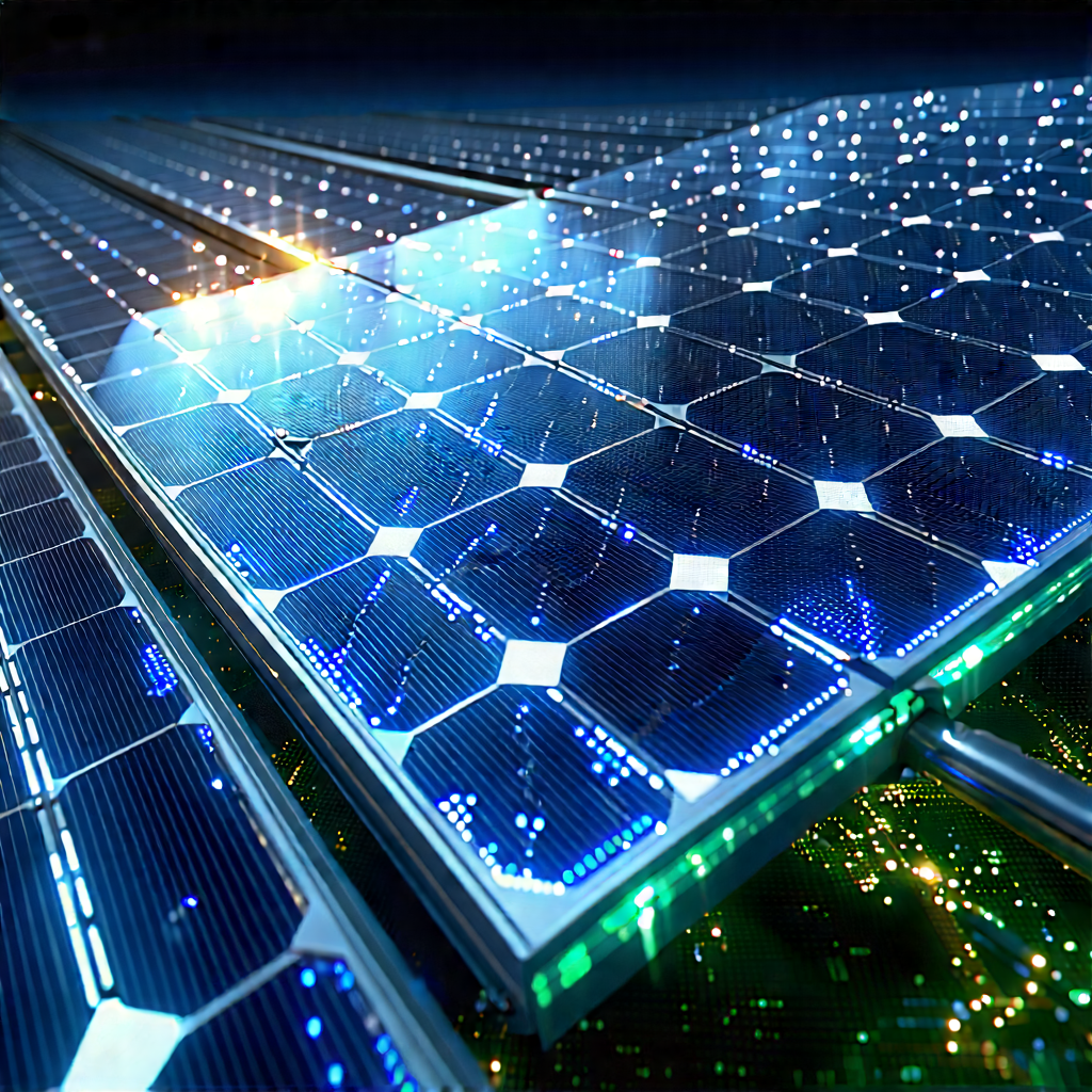 Solar Panel With Holographic Projection With Solar Panel