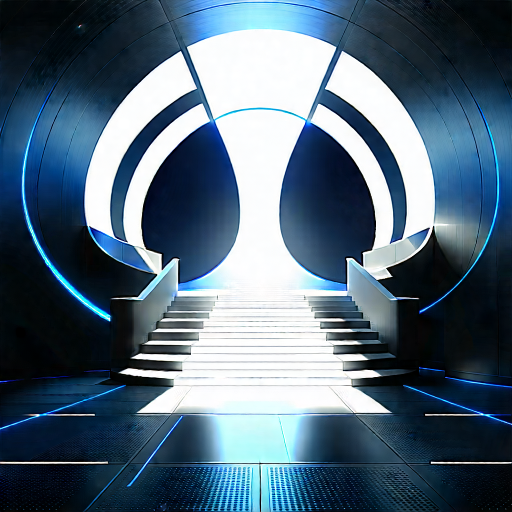 Futuristic Innovation Hub With Futuristic Setting