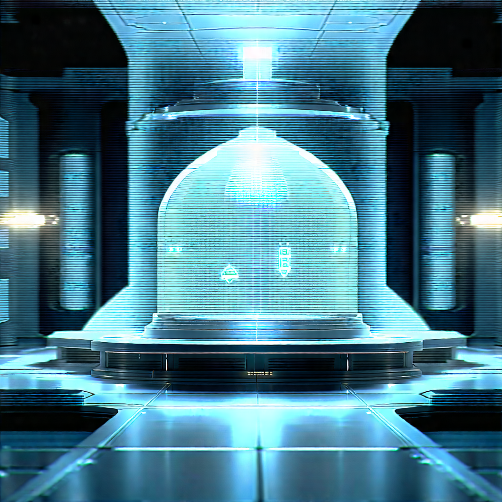 (futuristic:1.48) Research Laboratory With Image, There
