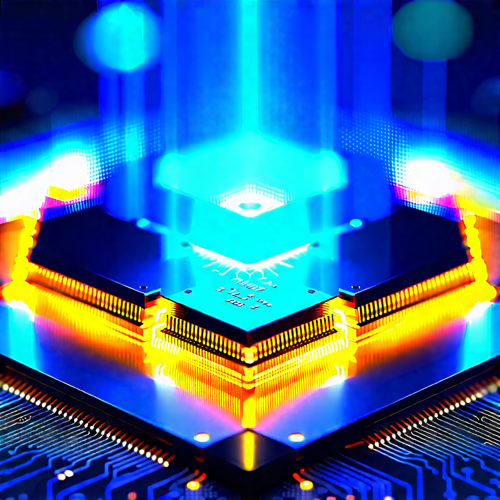 Microchip with holographic projection
