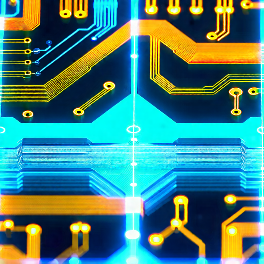 Close-up of electronic circuit