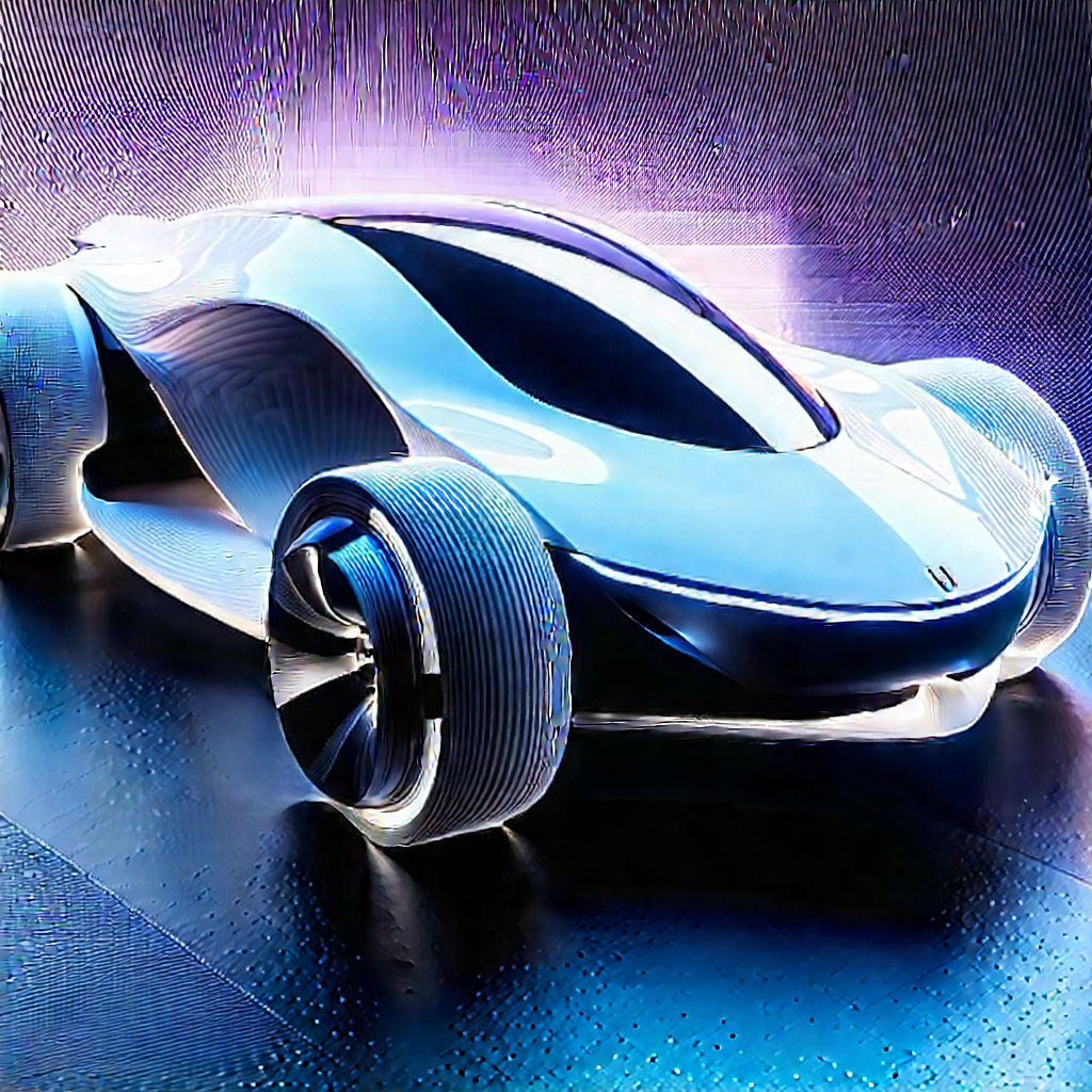Innovative Electric Vehicle (design:1.42) With Futuristic Displayed