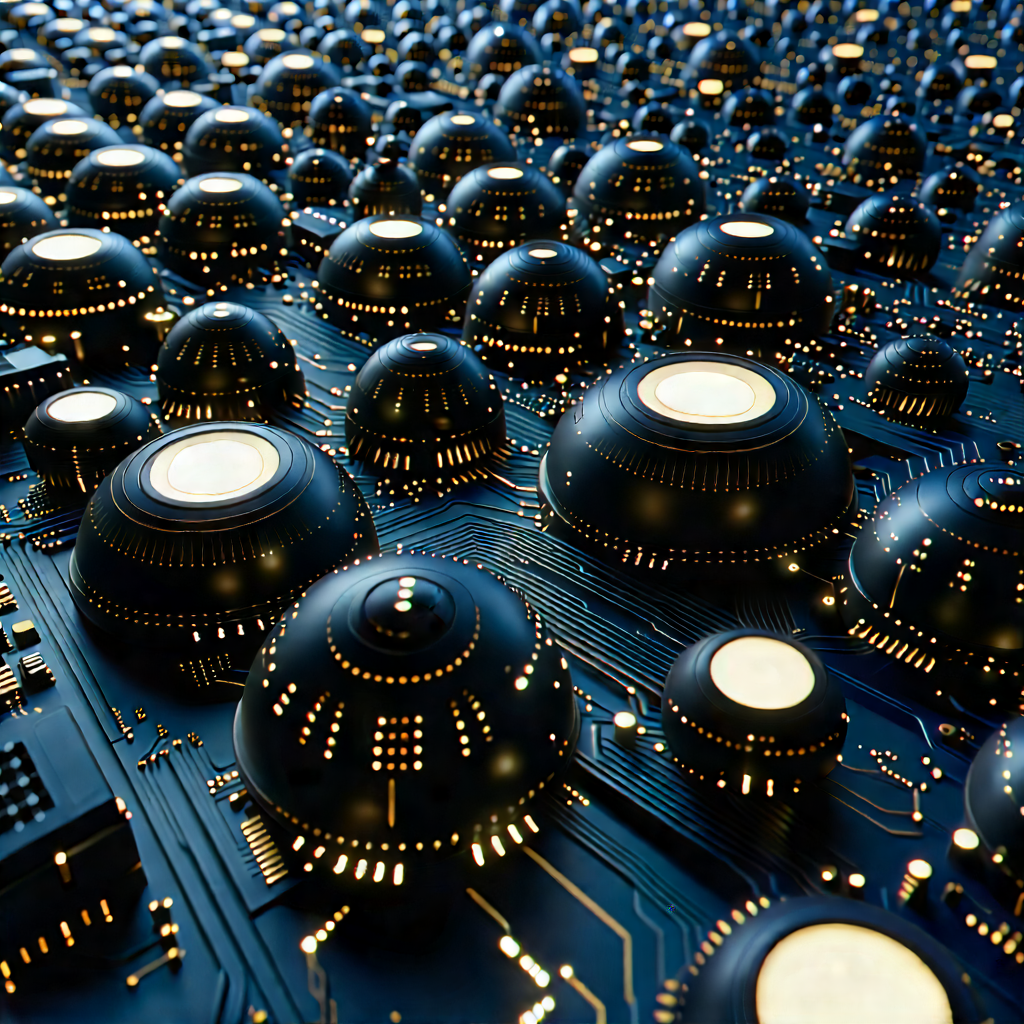 Close-up Of Sensor Array With Image, There