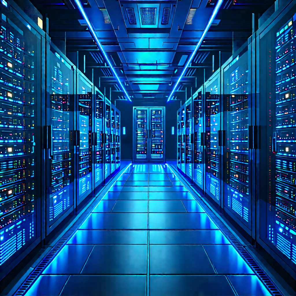 Futuristic server room