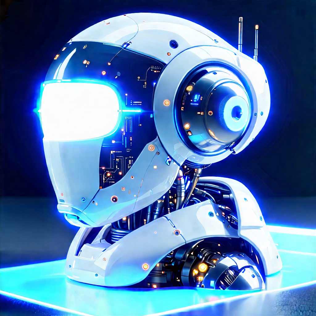 Robot with holographic projection