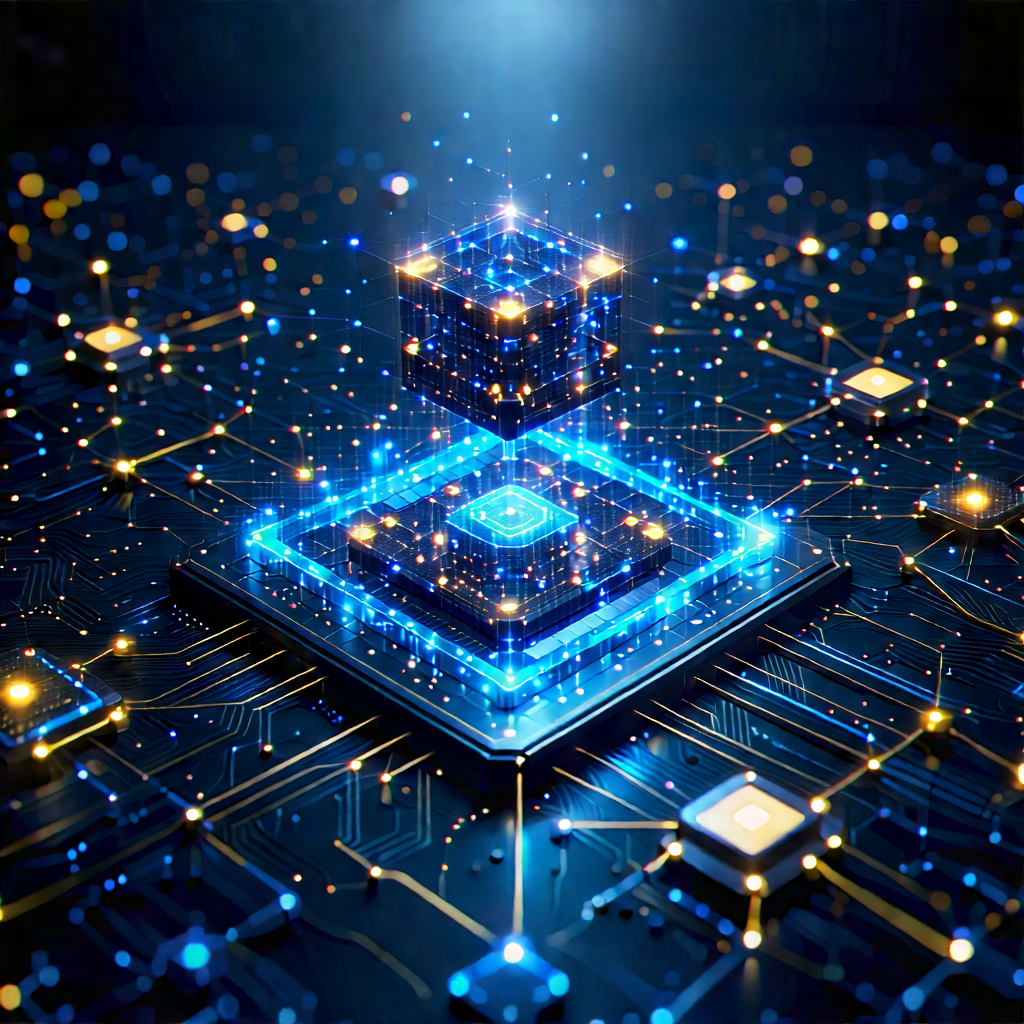 Blockchain Network Visualization With Image, There