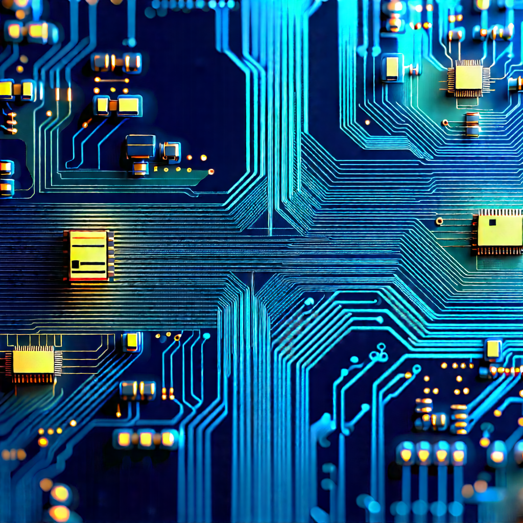 Close-up of electronic circuit