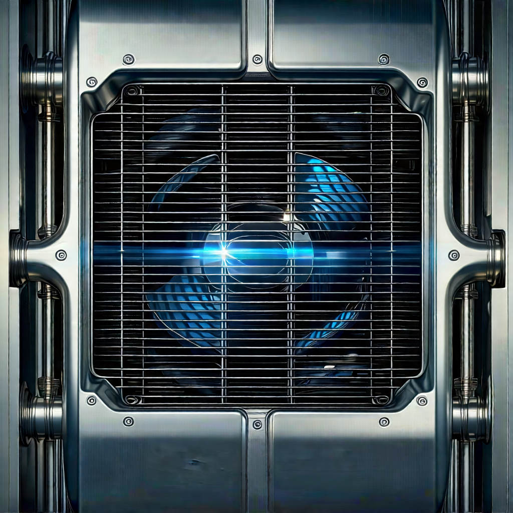 Close-up of cooling system