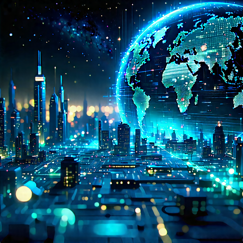 Big Data Visualization With Blue White