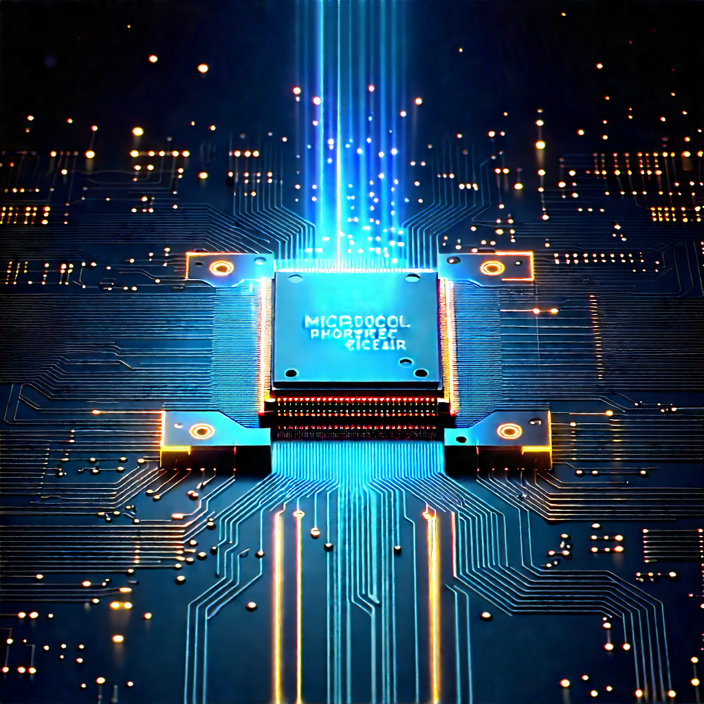 Microchip with holographic projection