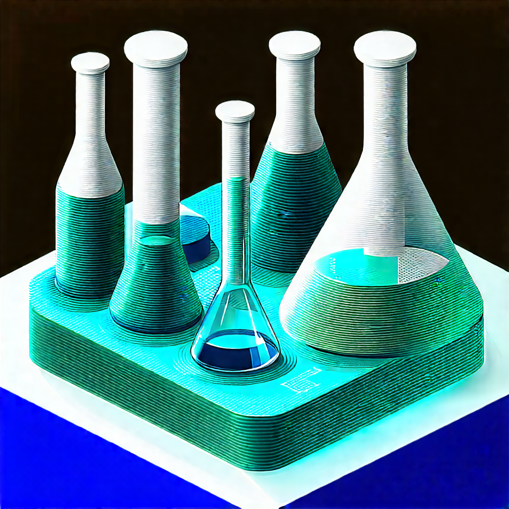 Financial Technology In Modern Laboratory With There Four
