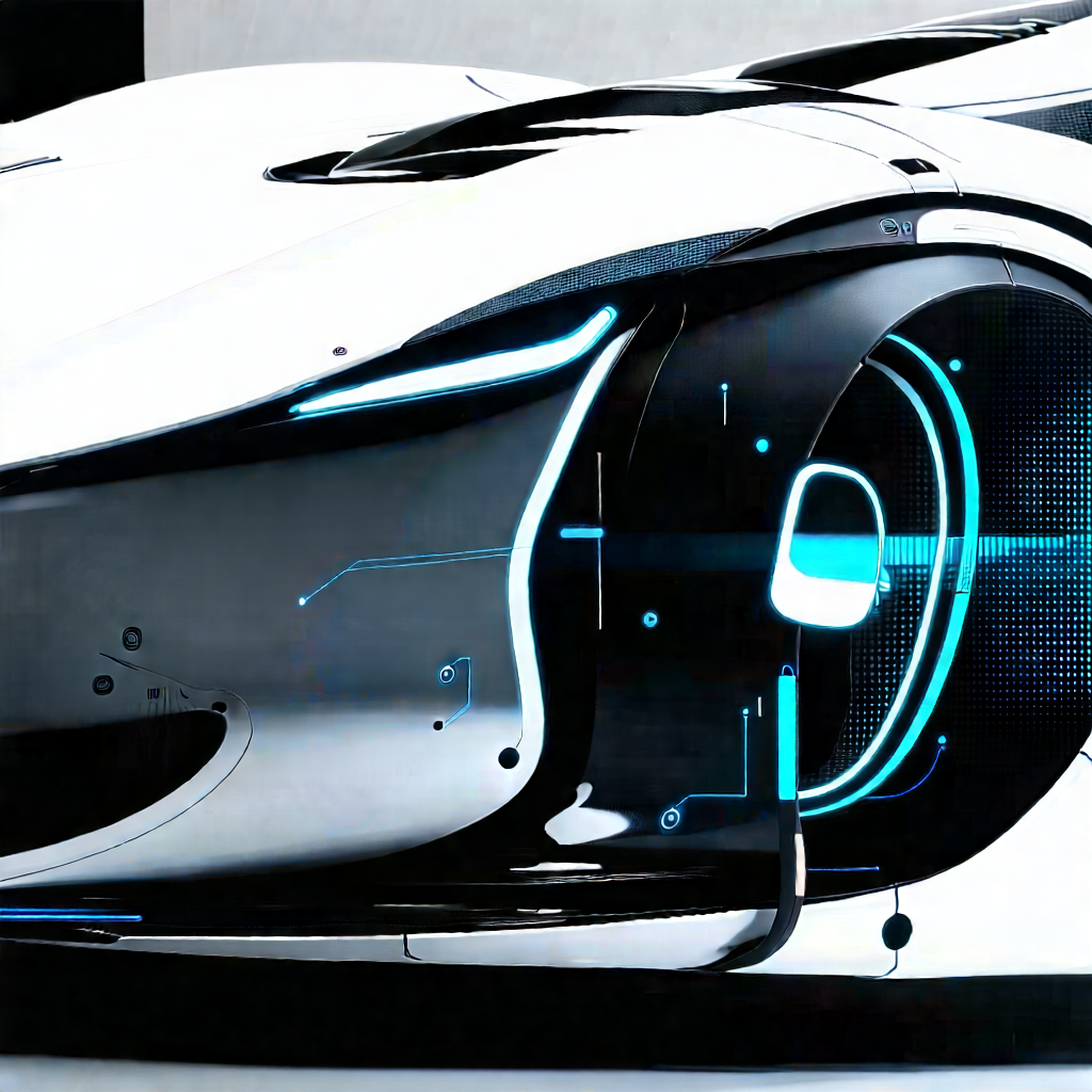 Innovative Electric Vehicle Design With Futuristic Shown