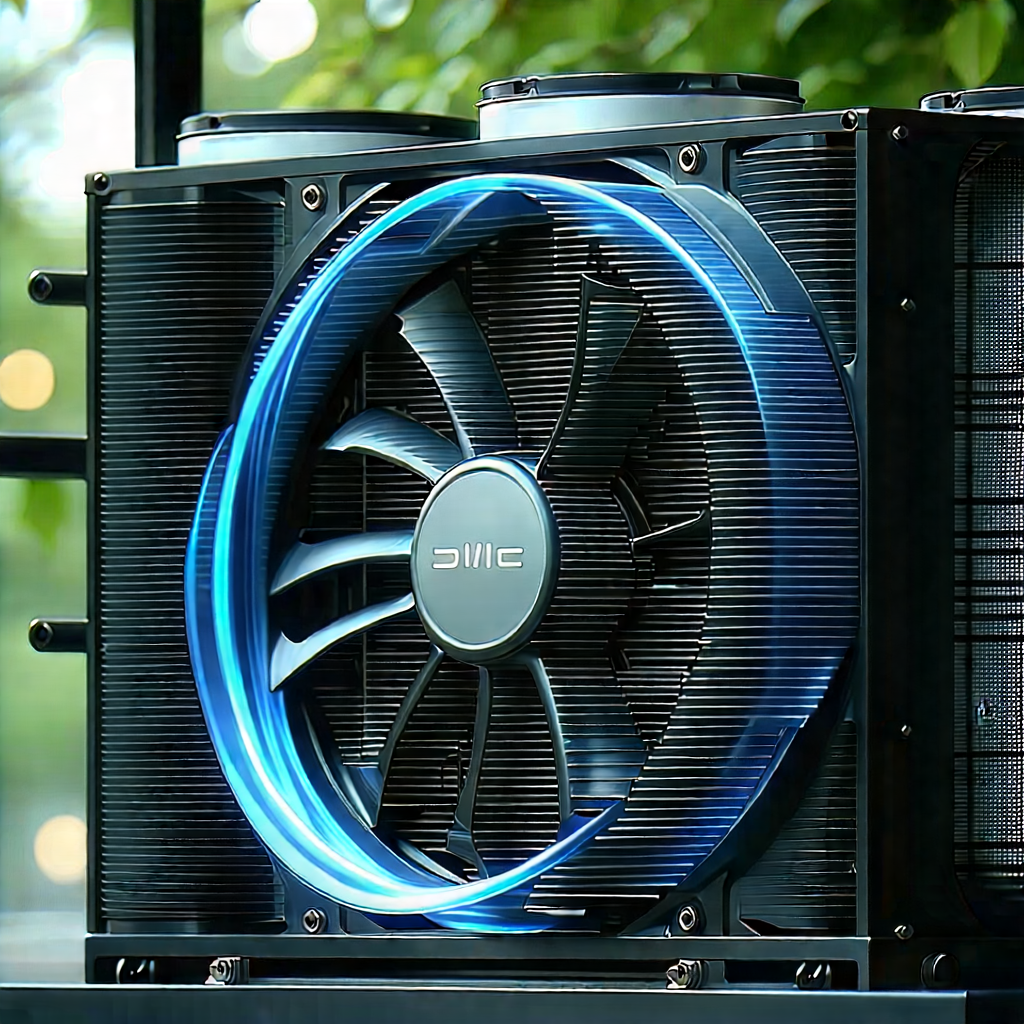 Close-up of cooling system