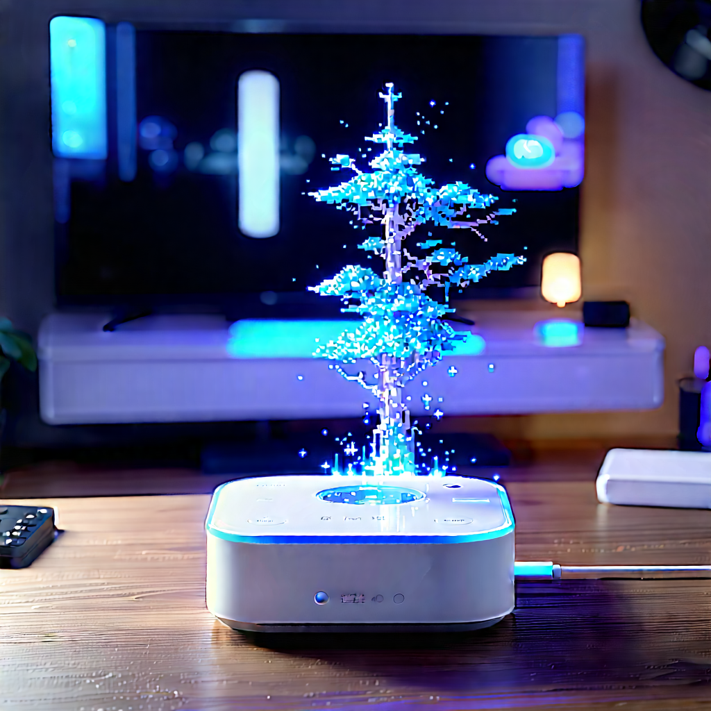 Smart Home (device:1.16) With (digital:1.34) Artwork With Small Christmas
