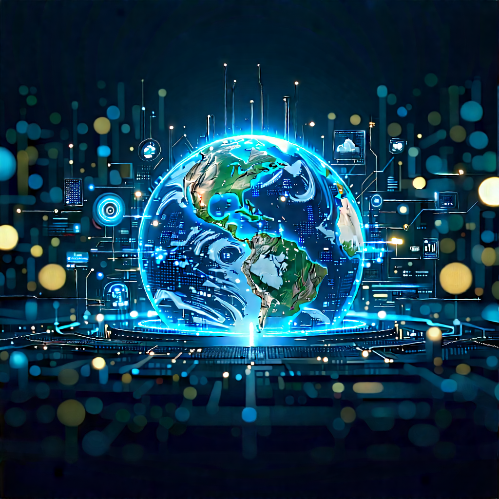Big Data Visualization With Blue White