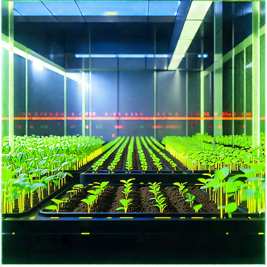 Agricultural technology in research center