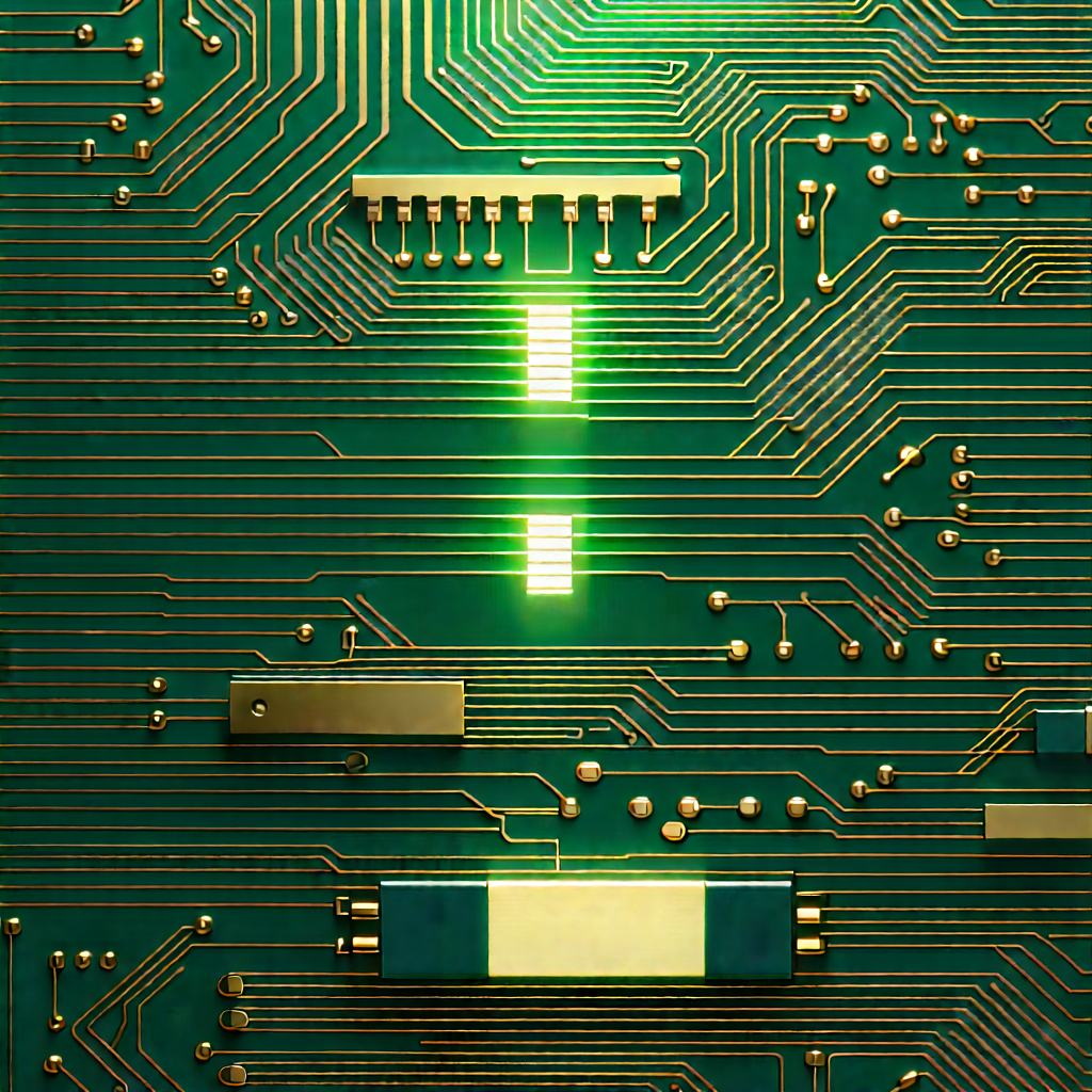 Close-up of electronic circuit