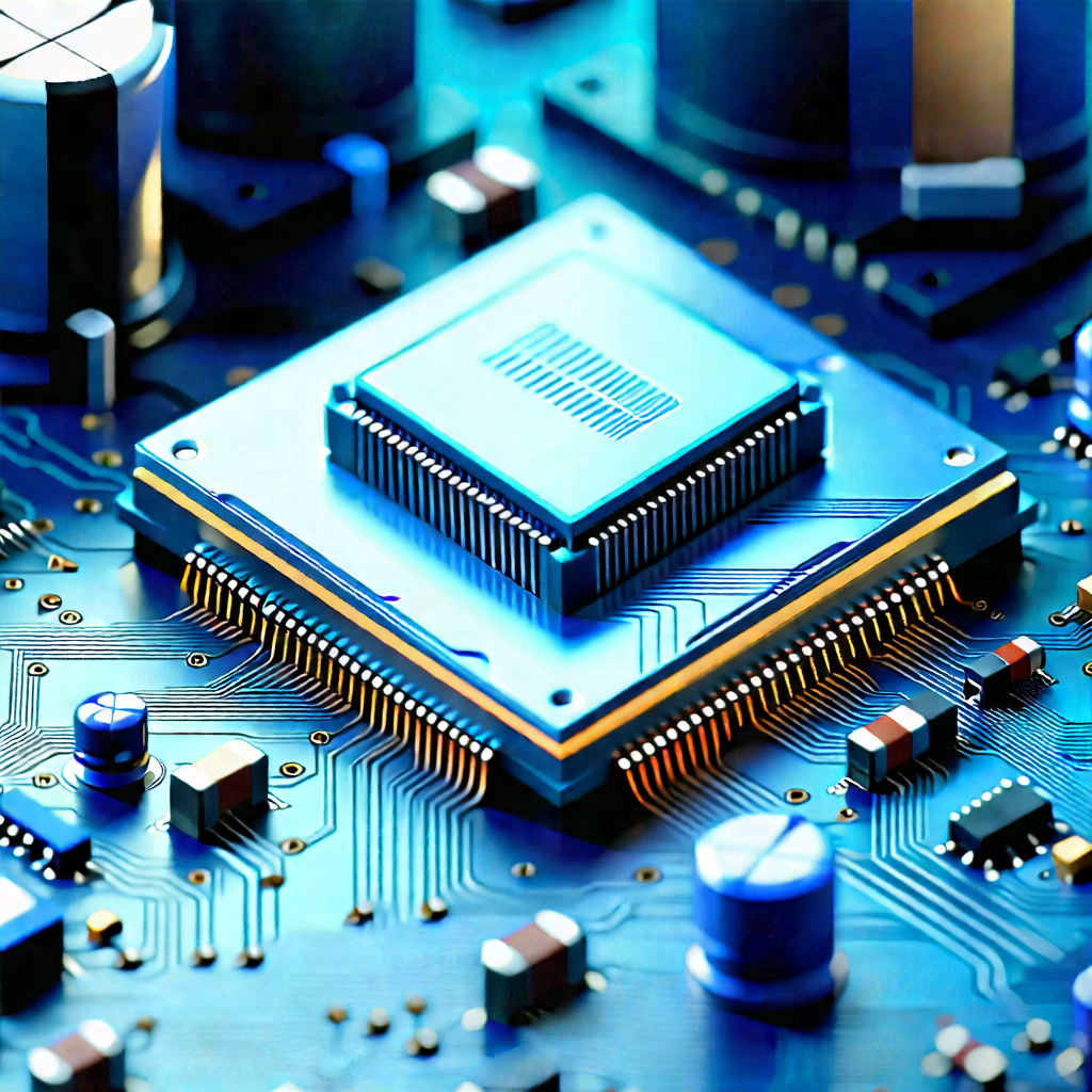 Close-up of electronic circuit