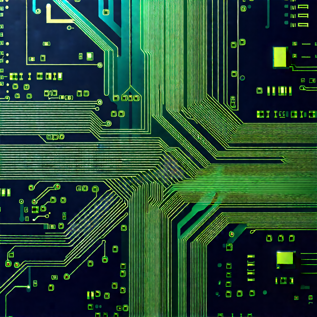 Circuit board with data streams