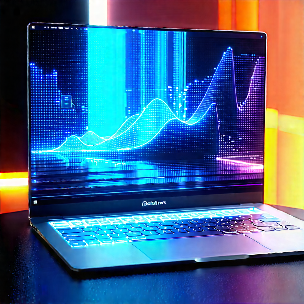 Laptop With Holographic Display With Laptop Computer