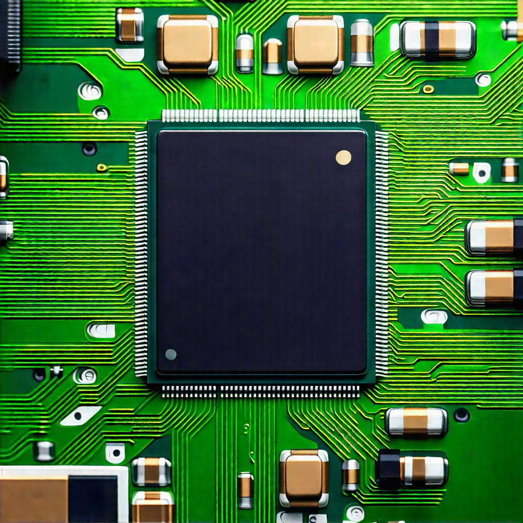 Close-up of microprocessor