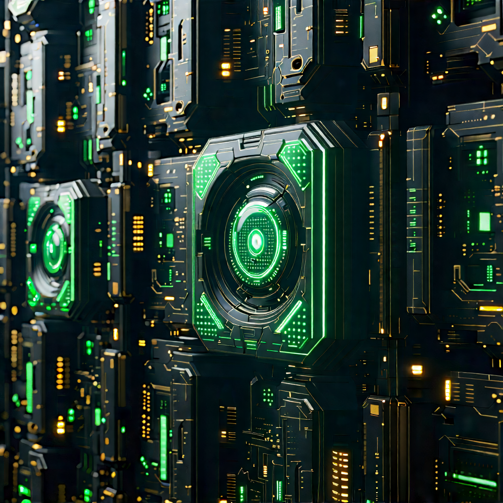 Close-up of sensor array