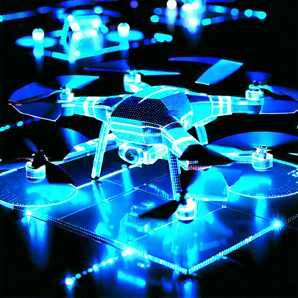 Drone with holographic display