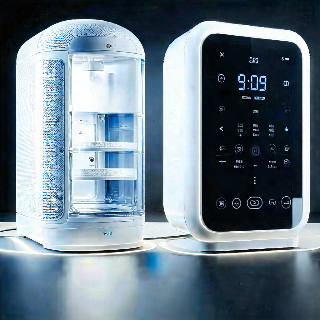 Innovative Smart Appliance (design:1.28) With White Appliances
