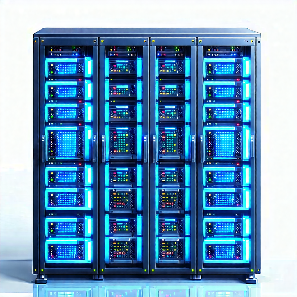 Server rack with laser scanning