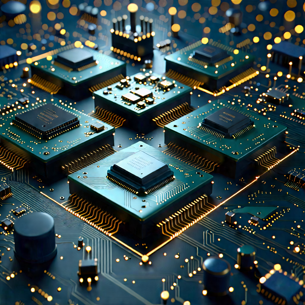 Close-up Of Sensor Array With Close-up Computer