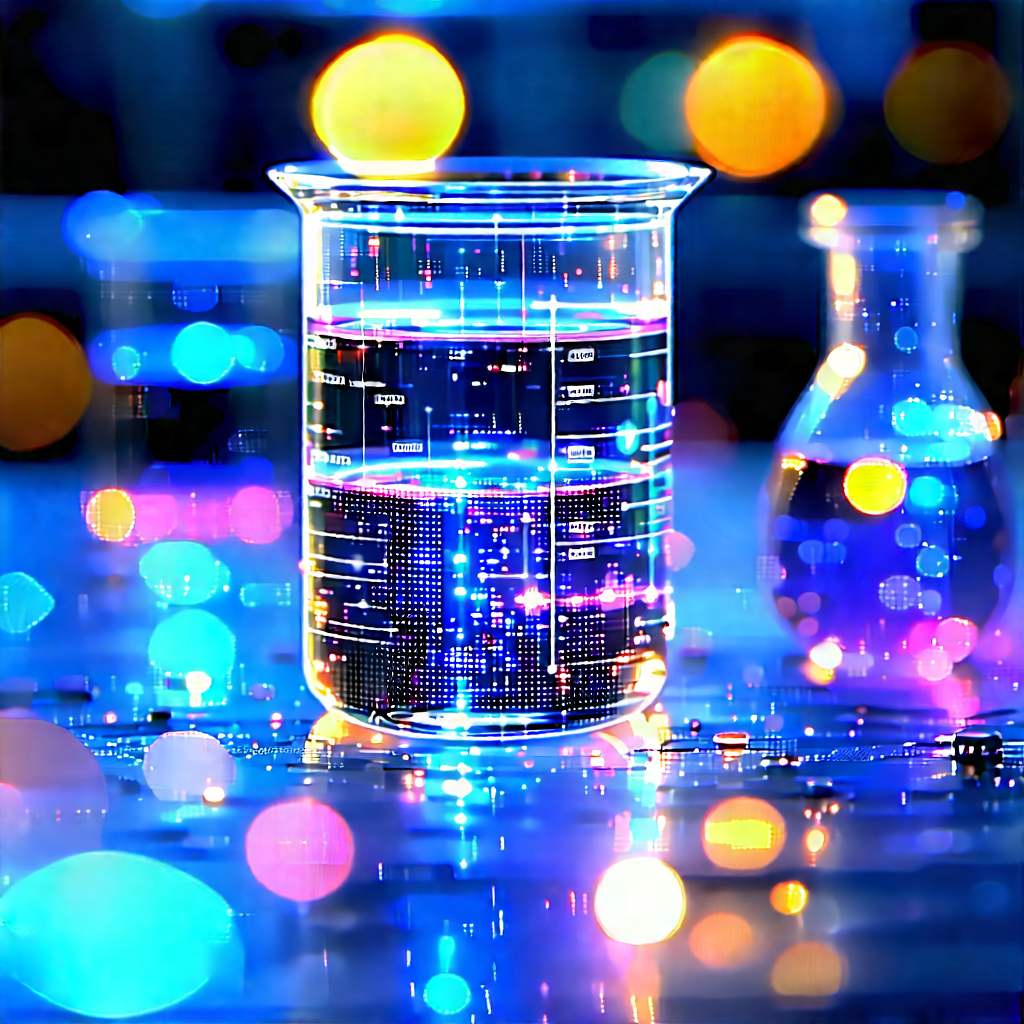 Entertainment Technology In Modern Laboratory With Vibrant Blue