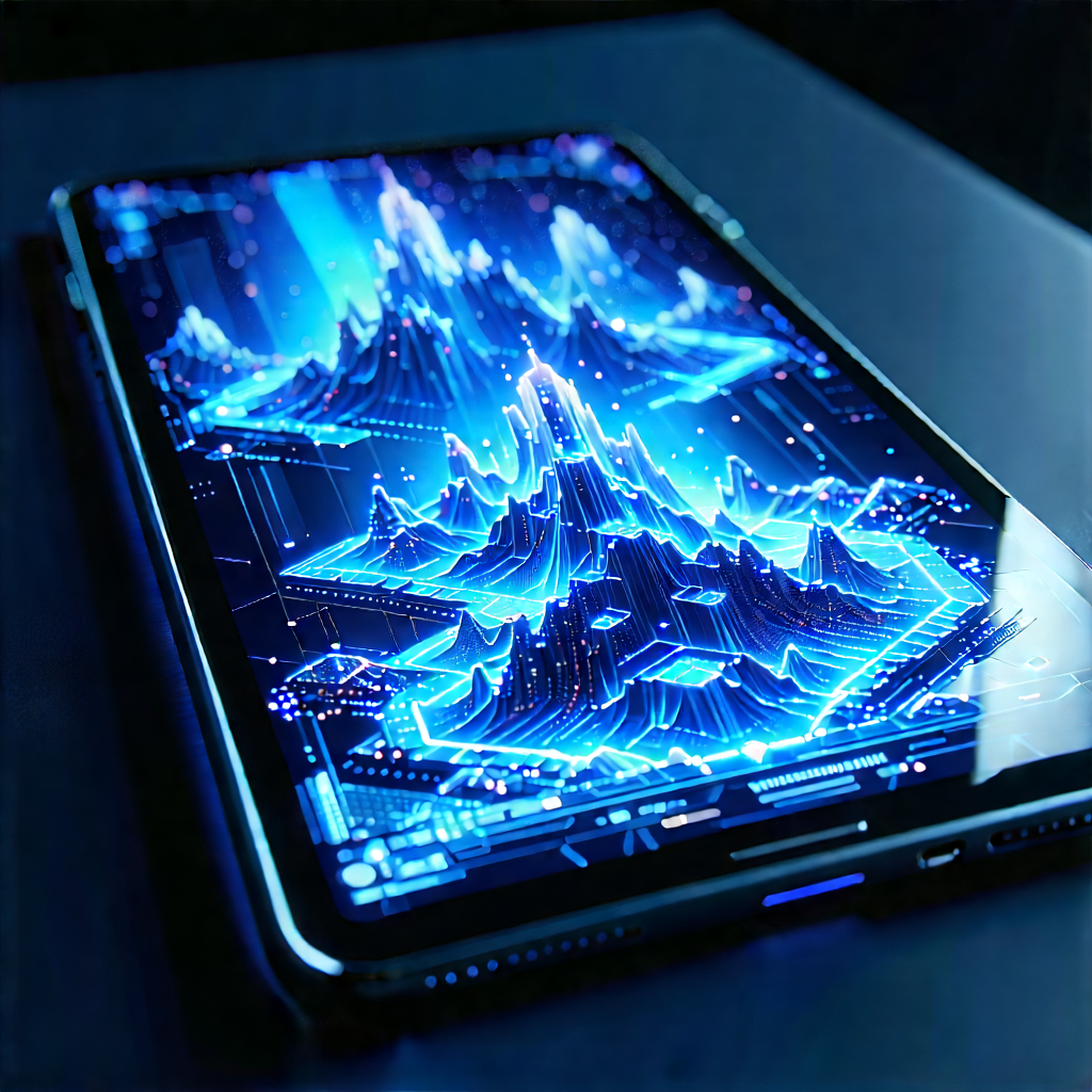 Tablet with holographic display