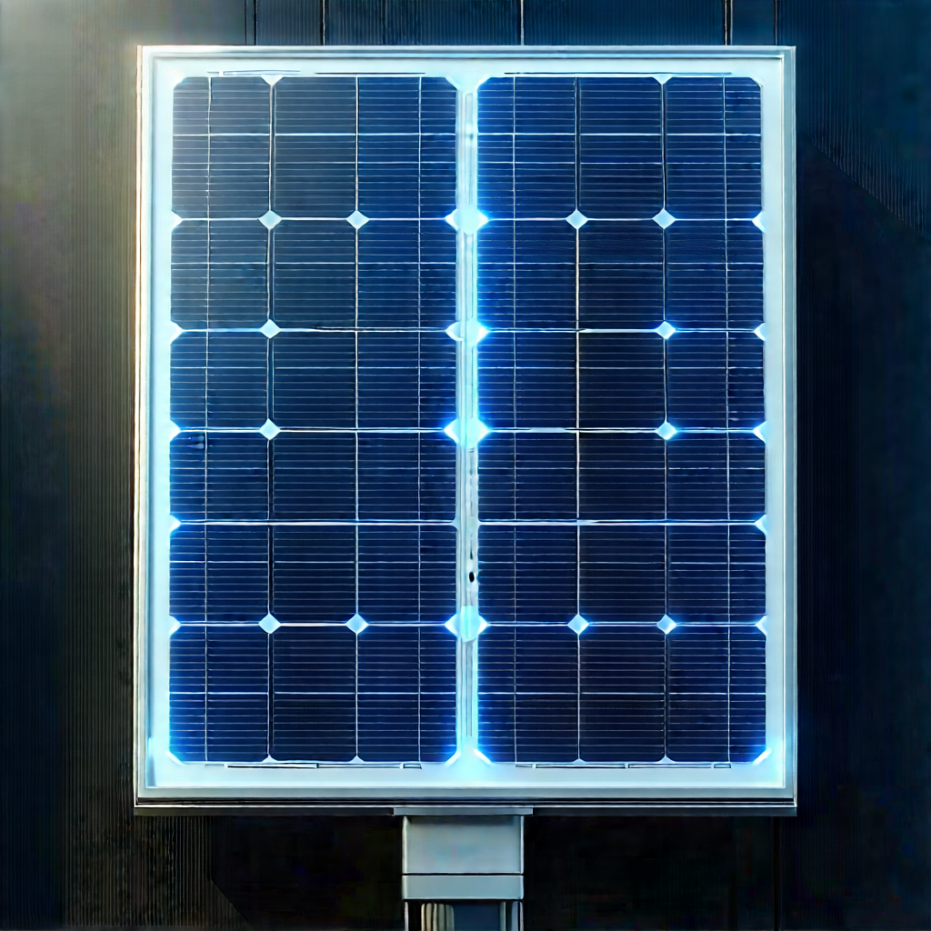 Solar panel with laser scanning