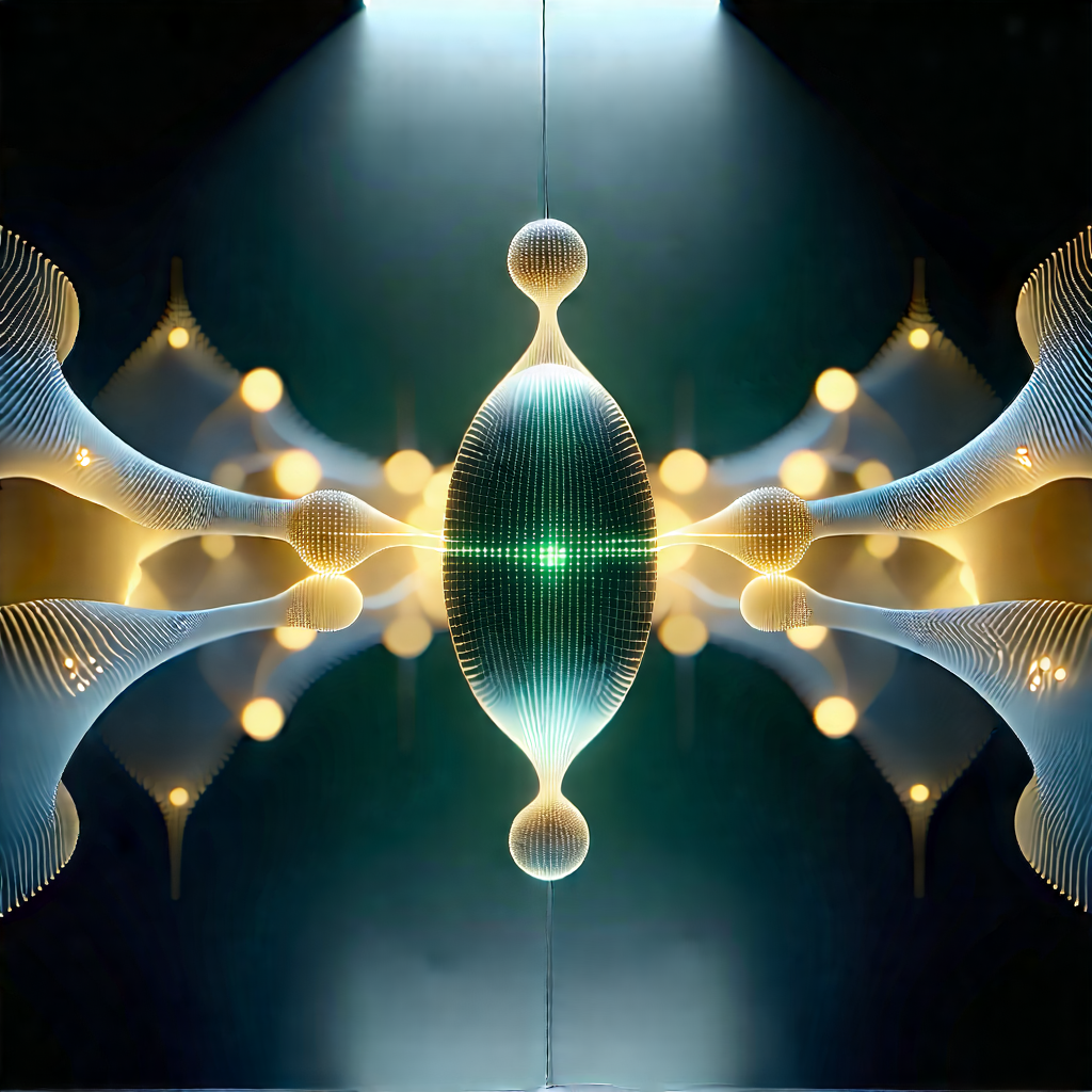 Artificial Intelligence Visualization With Close-up Light