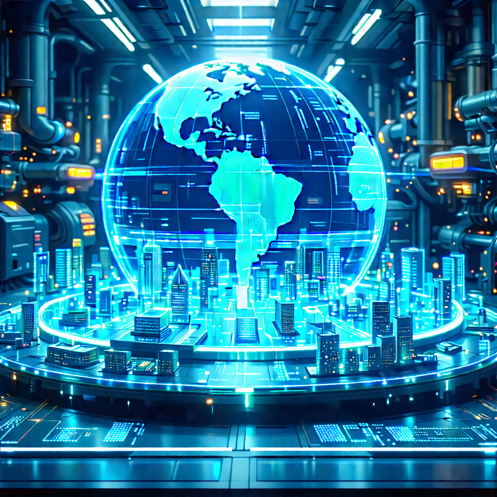Financial Technology In Manufacturing Facility With Image, There