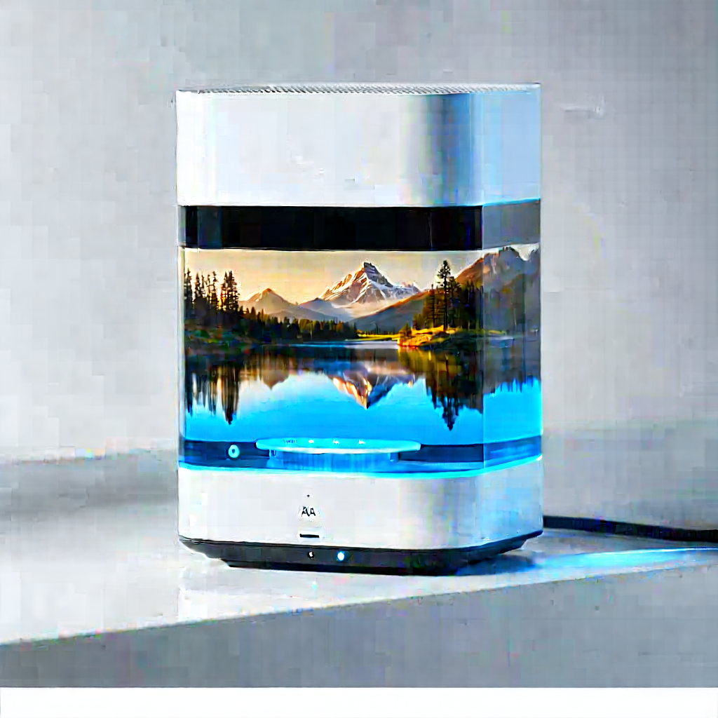 Smart Home (device:1.3) With Digital Artwork With Large Picture