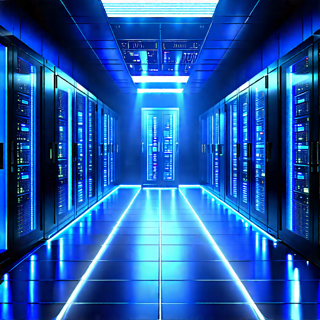 Futuristic server room