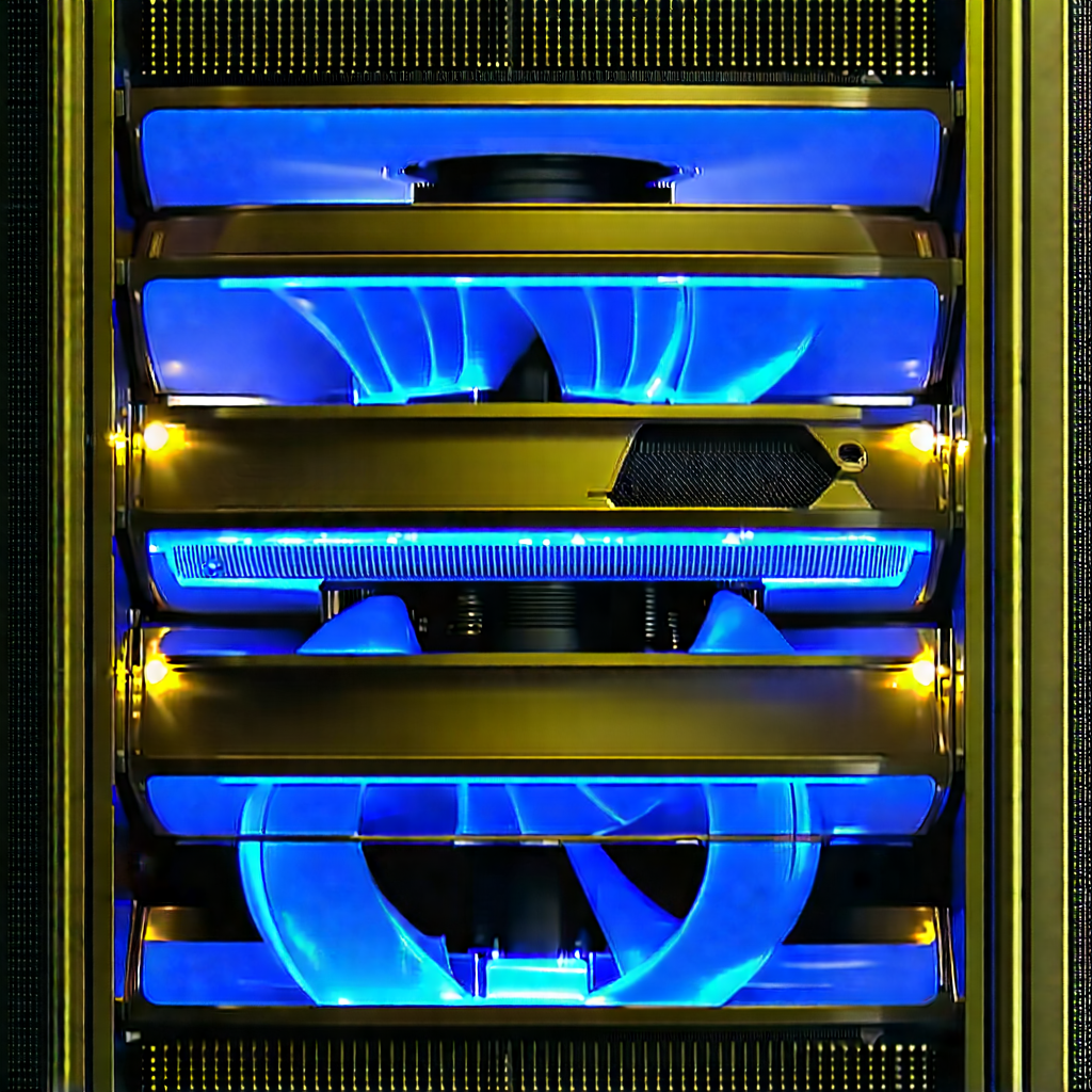 Close-up of cooling system