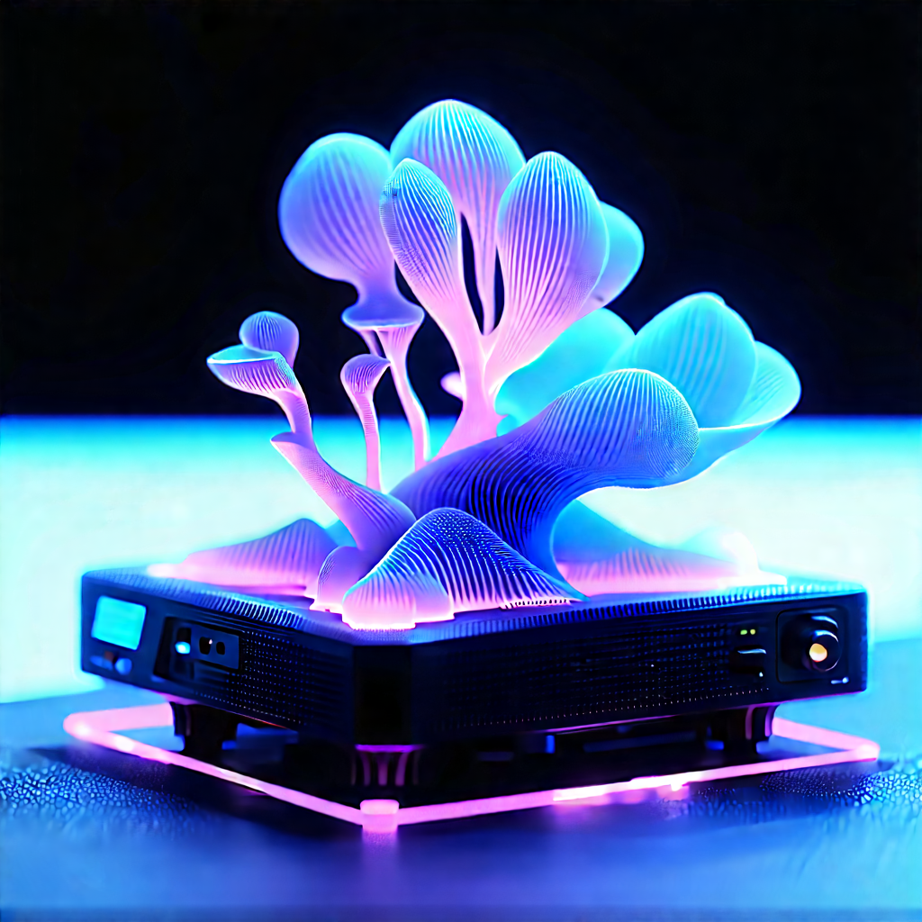 3d Printer With Neon Accents With Small, Blue,